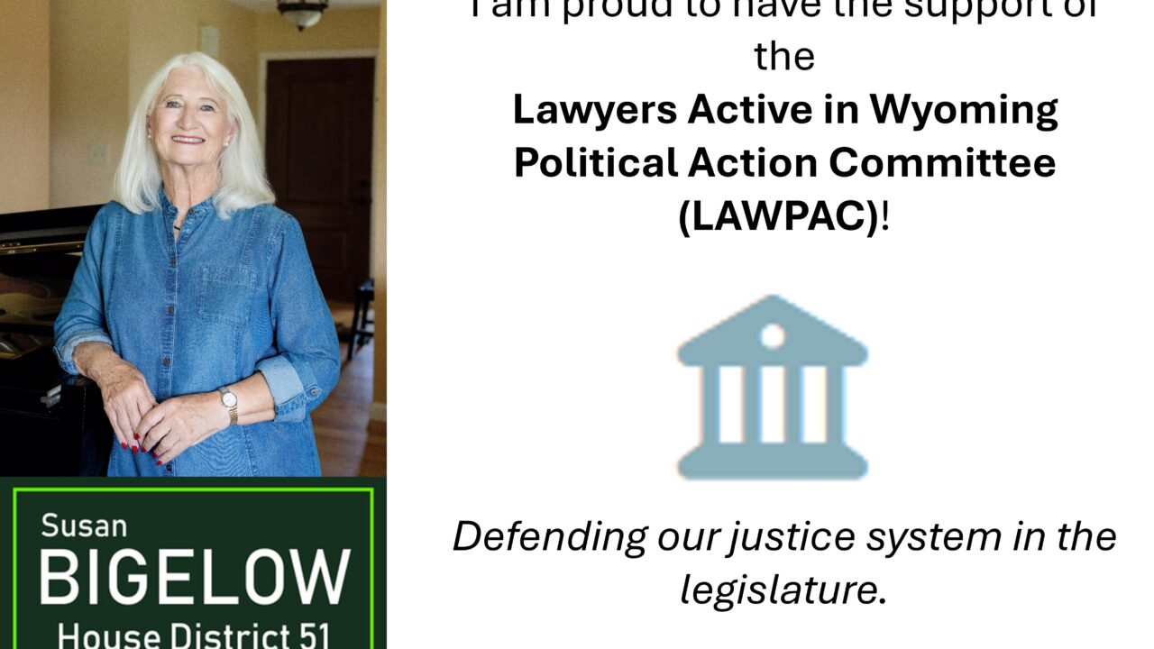Congratulations and support from LAW PAC!